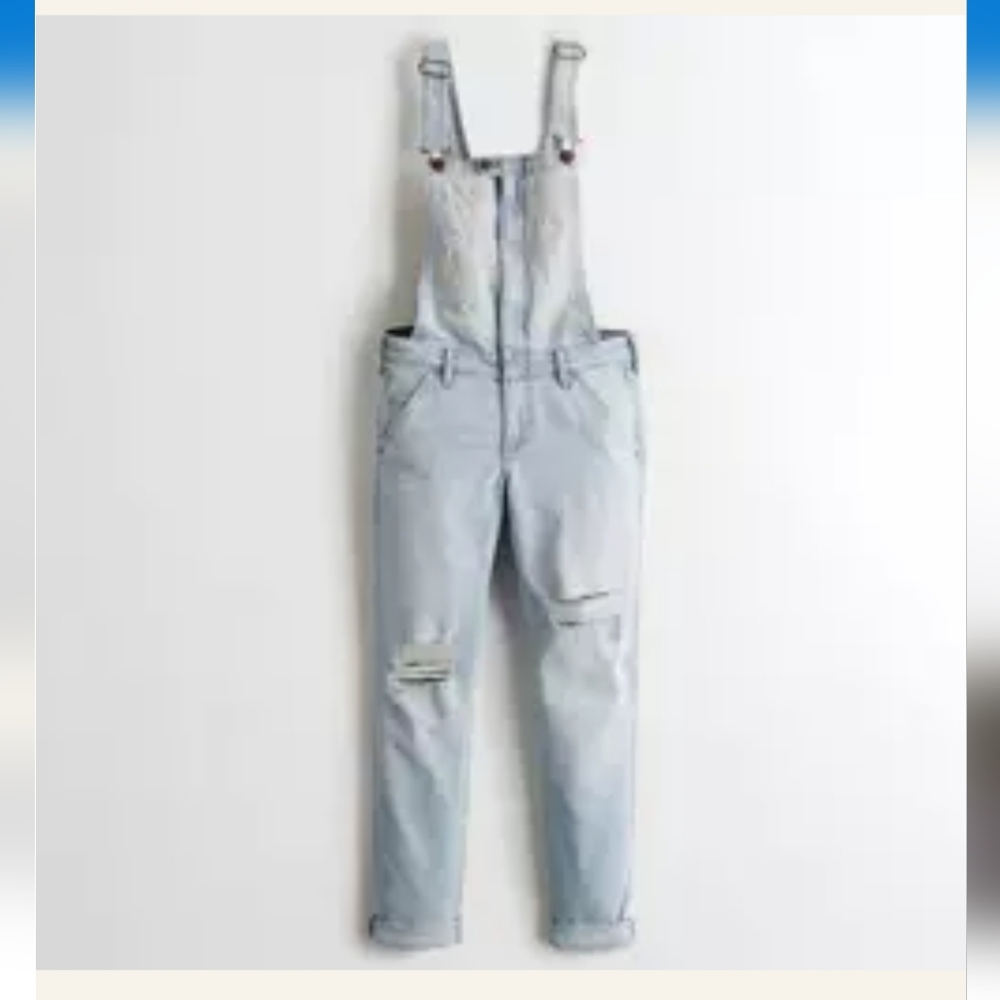 ๐ฉต๐ HOLLISTER Stretch Super Skinny Crop OVERALLS ๐๐ฉต - Picture 2 of 15
